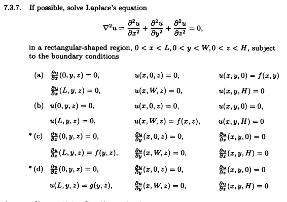 7 3 7 If Possible Solve Laplace S Equation Tu Tu Chegg Com