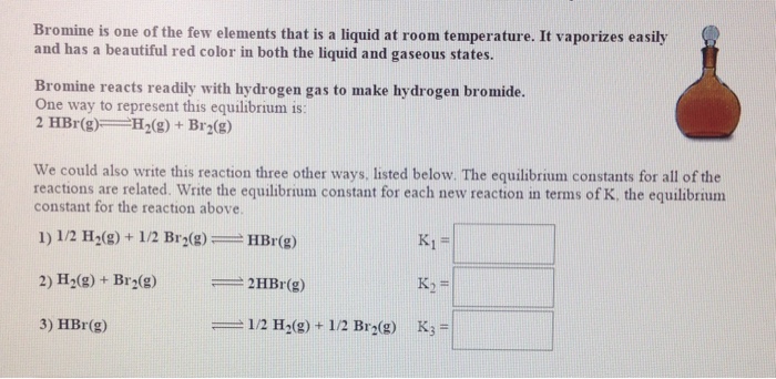 Solved Bromine Is One Of The Few Elements That Is A Liqui