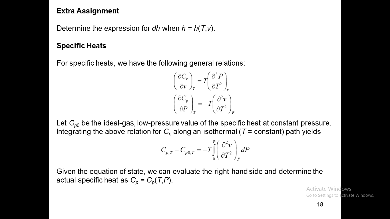 Solved Determine The Expression For Dh When H H T V Chegg Com