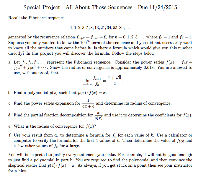 Solved Recall The Fibonacci Sequence 1 1 2 3 5 8 13 21 3 Chegg Com