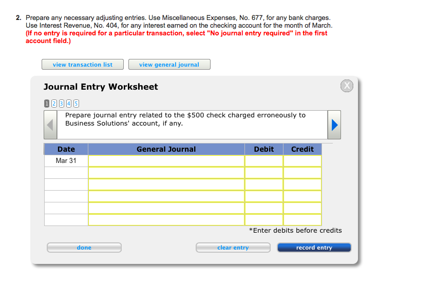 Solved: Santana Rey Receives The March Bank Statement For ...