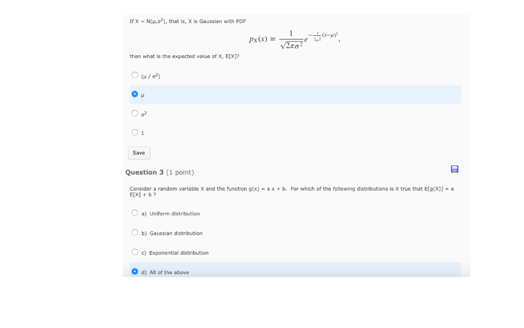 Solved If X N M S2 That Is X Is Gaussian With Pdf Px X Chegg Com