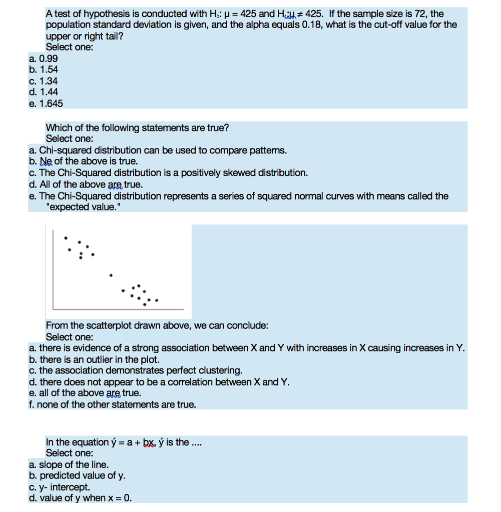 Solved A Test Of Hypothesis Is Conducted With Ho H 425 A Chegg Com