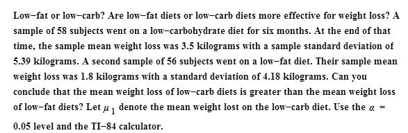 Key to long-term weight loss may be as simple as more fat, fewer carbs —  Harvard Gazette