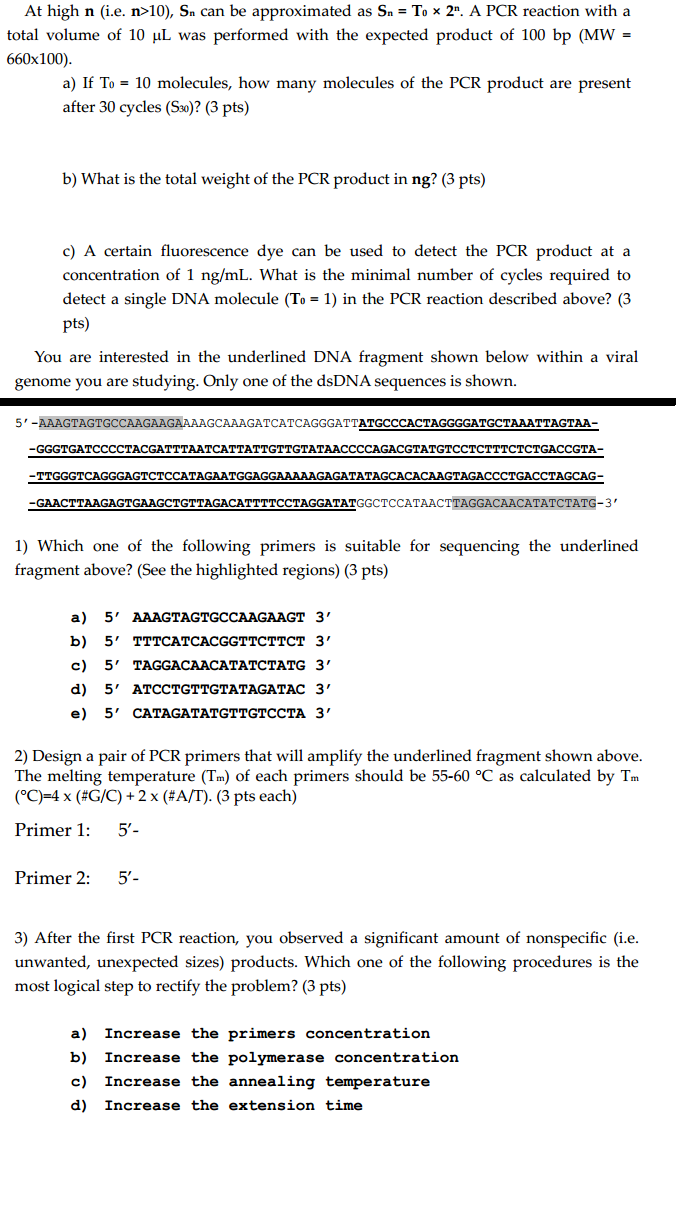 Solved At High N I E N 10 Sn Can Be Approximated As S Chegg Com