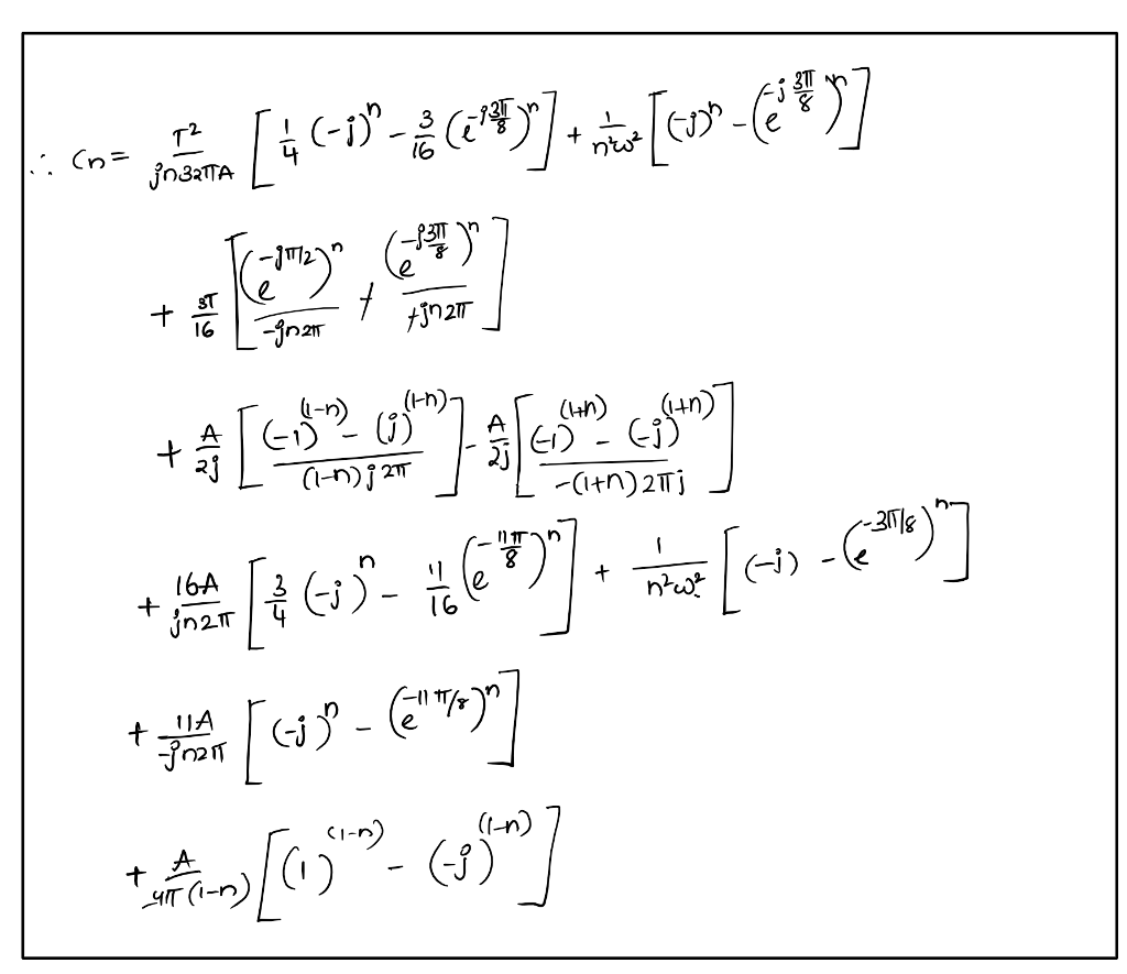 Solved Plot The Spectrum Using Matlab C N T 2 J N 32 Pi Chegg Com