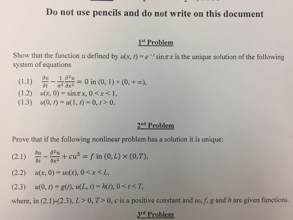 Solved Show That The Function U Defined By U X T E Tsin Chegg Com