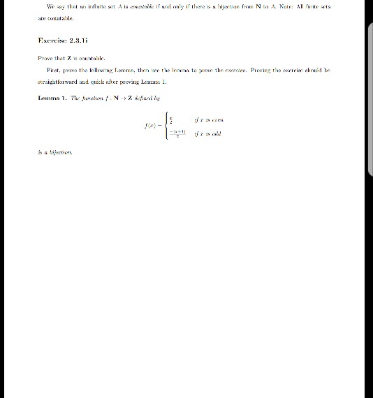 Wr Ai That Infinite St A Is Eiintoi I If Su Are Chegg Com