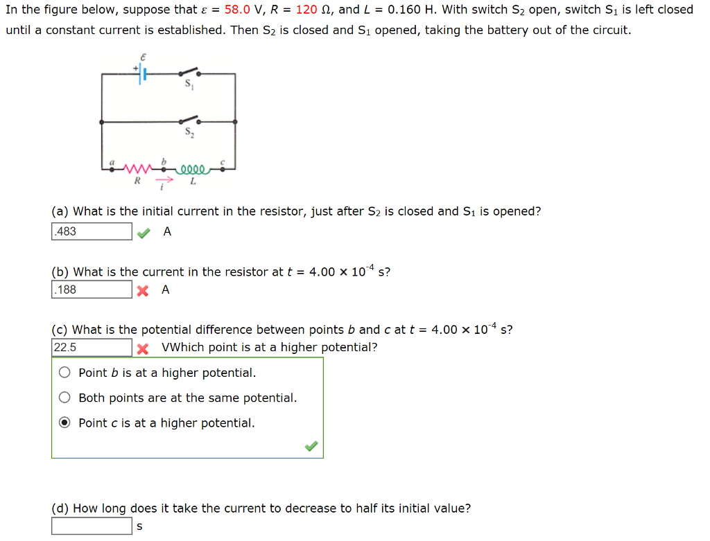 Solved In The Figure Below Suppose That E 58 0 V R Chegg Com