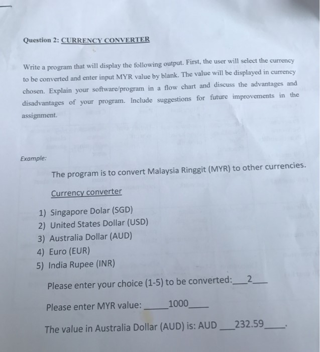 Singapore Dollar To Malaysian Ringgit Chart