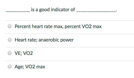 Solved Percent Heart Rate Max Percent V02 Heart Rate An