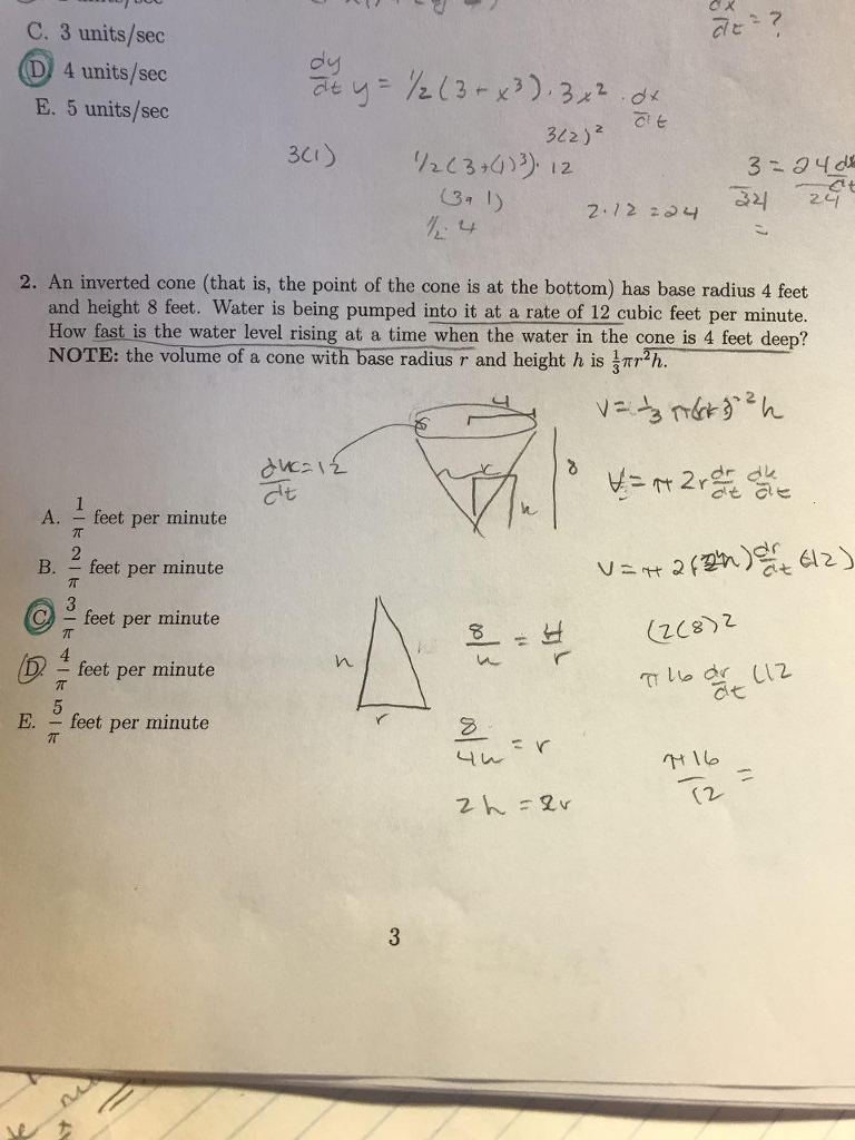Solved C 3 Units Sec O 4 Units Sec E 5 Units Sec Aty 2 Chegg Com