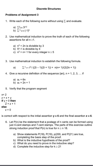 Solved Write Each Of The Following Sums Without Using Chegg Com