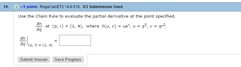 Use The Chain Rule To Evaluate The Partial Derivative Chegg Com
