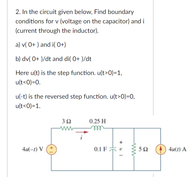 2 In The Circuit Given Below Find Boundary Chegg Com