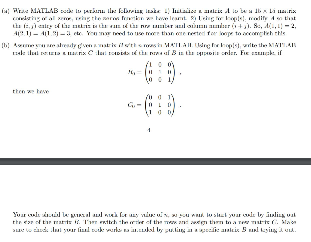 Solved how do i start to write this code in math lab.