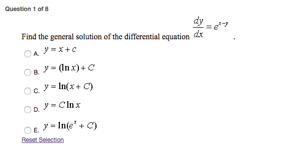 Solved Find The General Solution Of The Differential Equa Chegg Com