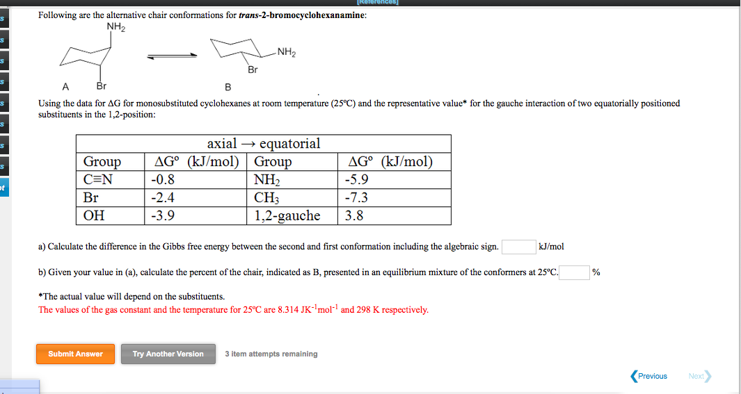 Solved Following Are The Alternative Chair Conformations