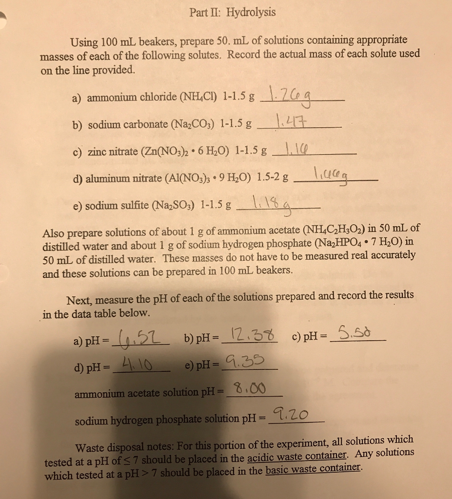 I Need Help With The Report Questions For My Buffe Cheggcom Posted Below The Report Questions Is My Data For The Lab If Someone Could Please Help Me Out With The Answers To The Report Questions And Show Work That