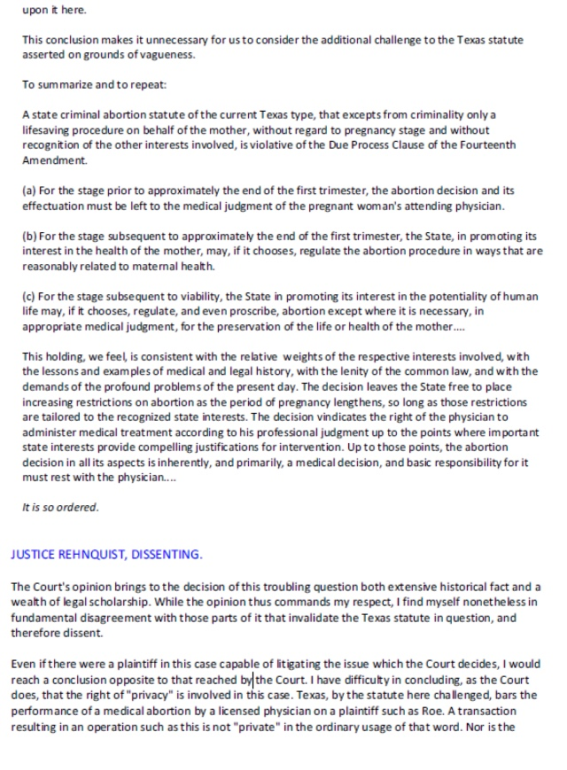 Roe v wade date picture