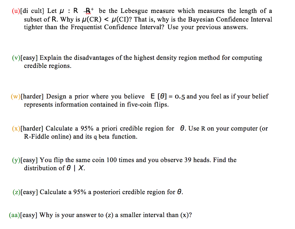 U Di Cult Let M R R Be The Lebesgue Measure Chegg Com