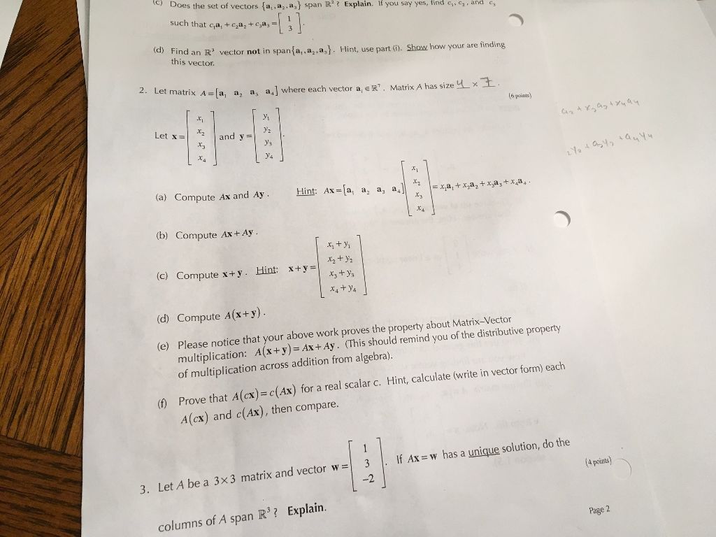Let A_4] Vec \u003d ... [a_1, A_2, Matrix Each A_3, A Where Solved: