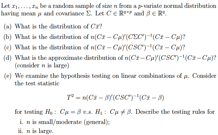 Let X1 Zn Be A Random Sample Of Size N From Chegg Com