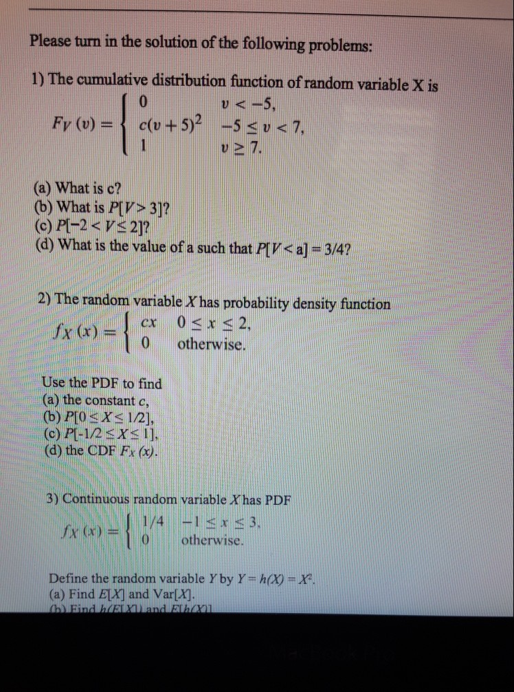 Solved Please Turn In The Solution Of The Following Chegg Com