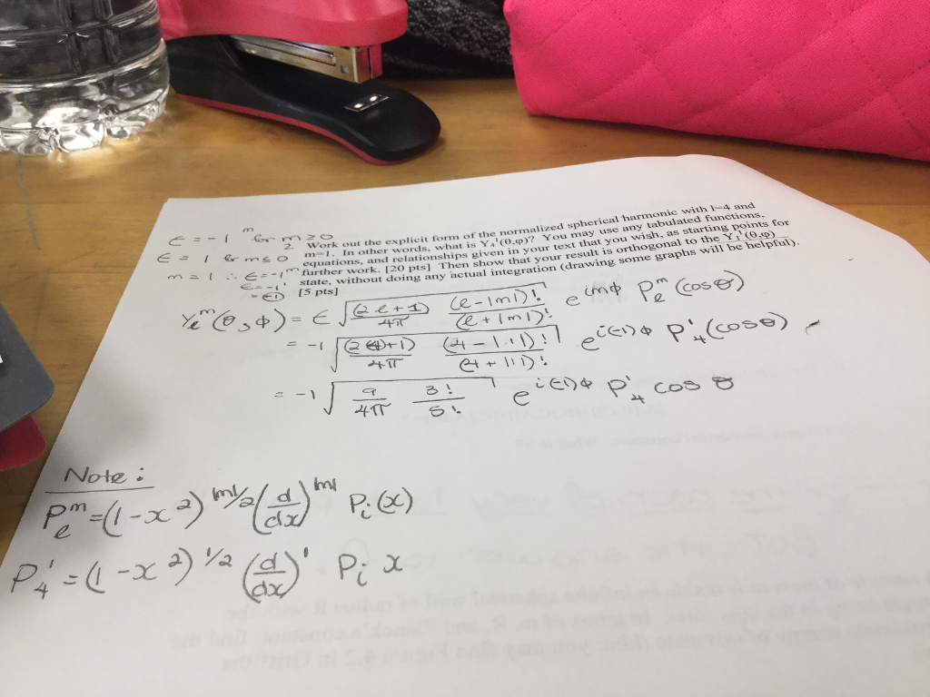 Solved Work Out The Explicit Form Of The Normalized Spher