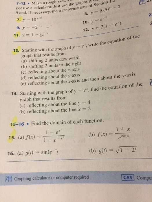 7 12 Make A Rough Skelull Not Use A Calculator Just Chegg Com