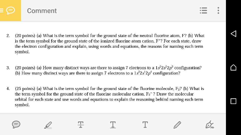 solved comment 2 20 points a what is the term symbol chegg com term symbol