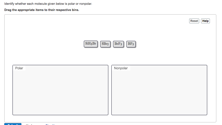 Identify Whether Each Molecule Given Below Is Polar Chegg 