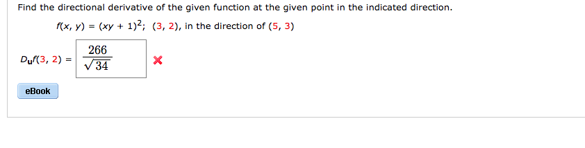 Solved Find The Directional Derivative Of The Given Funct