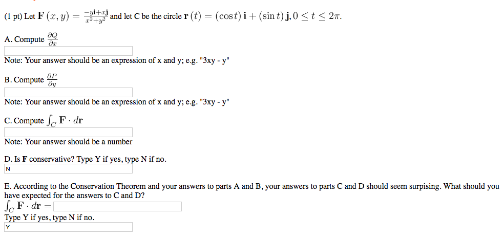 Solved Let F X Y Yi Xj X 2 Y 2 And Let C Be The Chegg Com