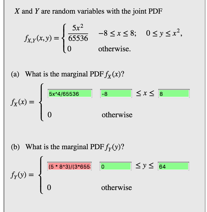 Solved X And Y Are Random Variables With The Joint Pdf Fx - 