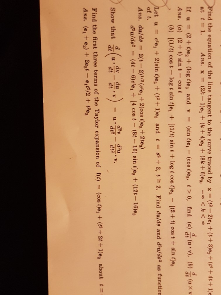 Ind The Equation Of The Line Tangent To The Curve Chegg Com