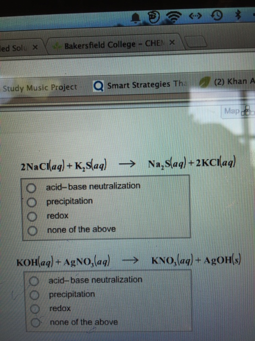 Solved 2naci Aq K2s Aq Right Arrow Na2 S Aq 2kci Aq Chegg Com