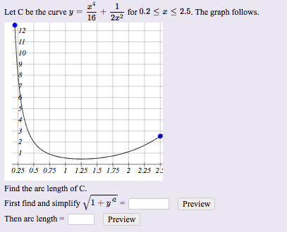 Solved Let C Be The Curve Y X 4 16 1 2x 2 For 0 2 Chegg Com