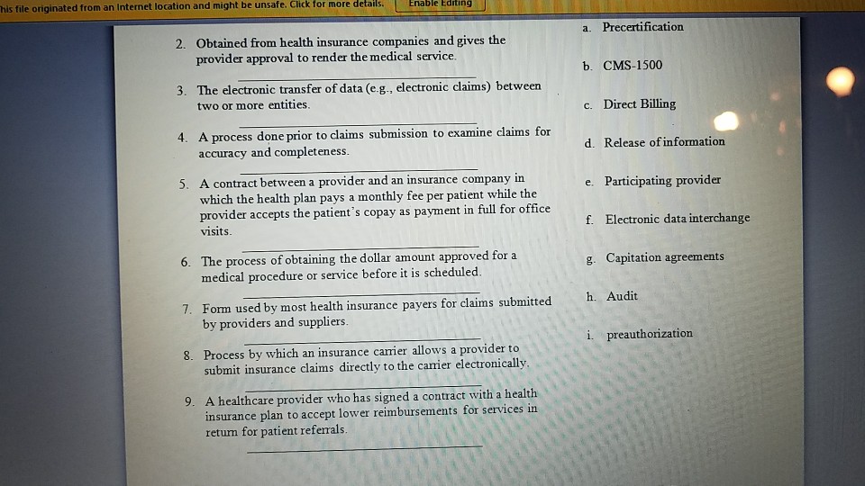 VOCABULARY Corre REVIEW In Fill ... Blank The With The