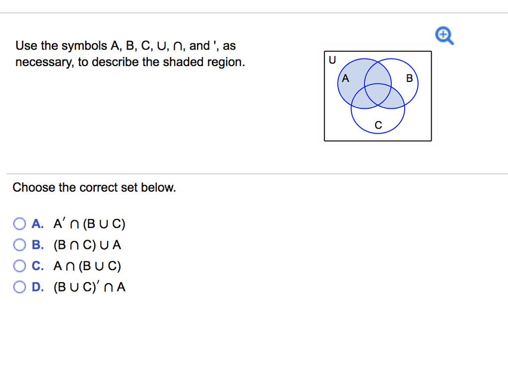 Solved Use The Symbols A B C U N And As Necessary Chegg Com