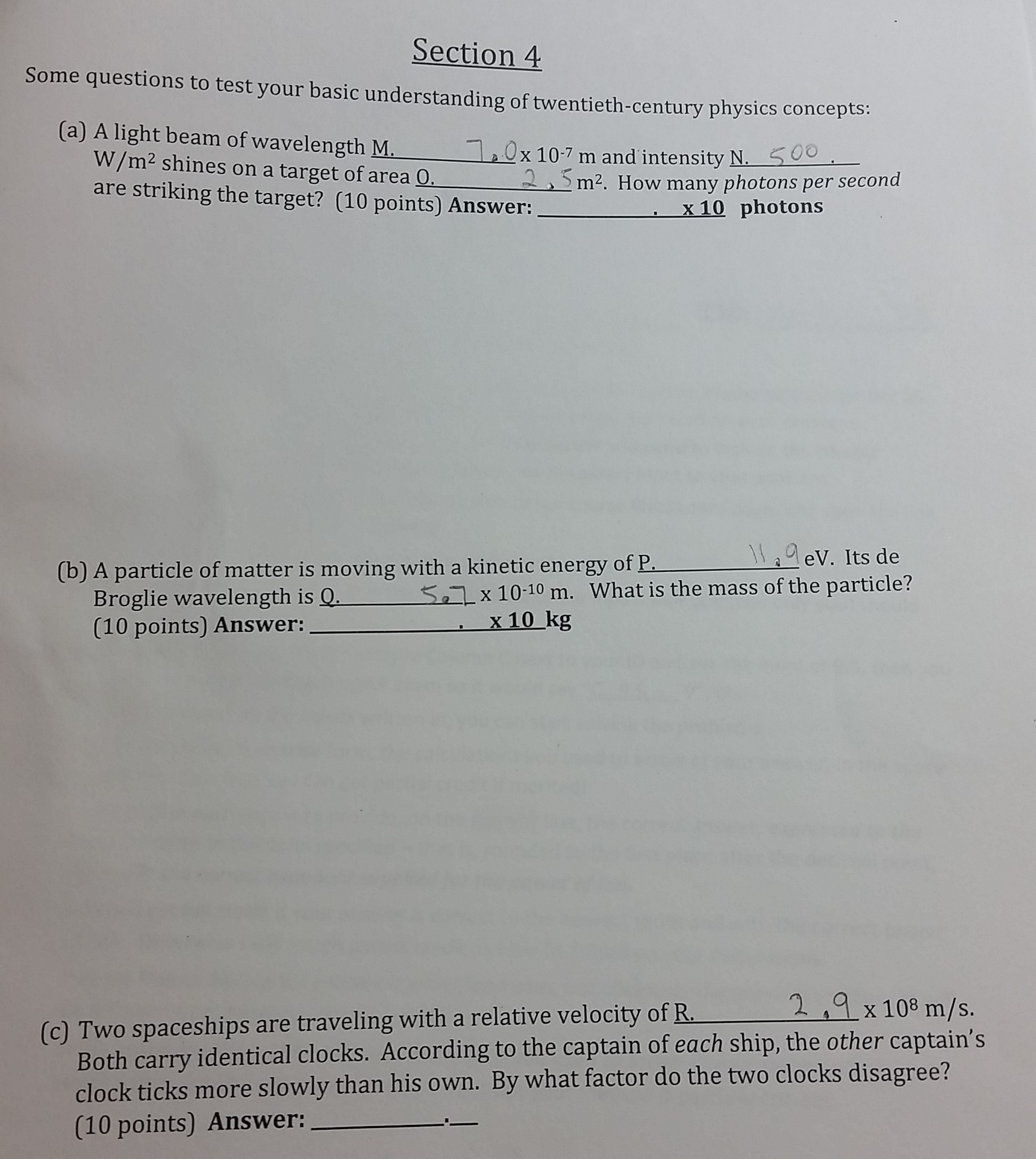 Solved Please Help My Physics Assignment Thoroughly Step Section Some Questions To Test Your Basic Understanding Of Twentiethcentury Physics Concepts