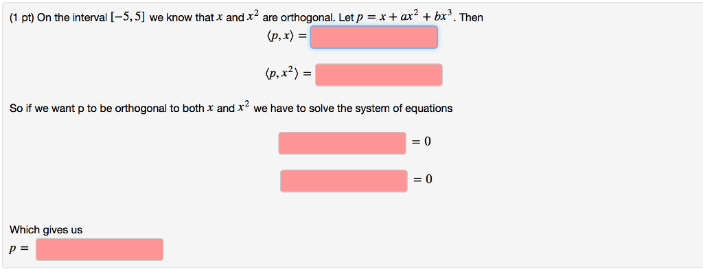 Solved On The Interval 5 5 We Know That X And X 2 Are Chegg Com