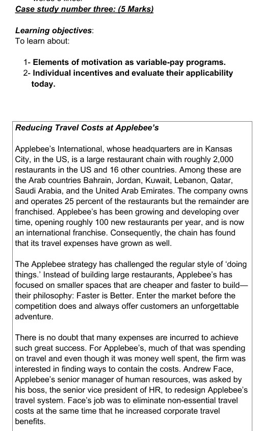 Motivational case study exercise image