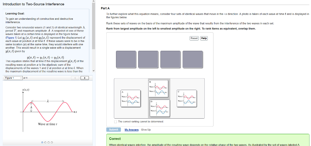 Introduction To Two Source Interference Part A Chegg 