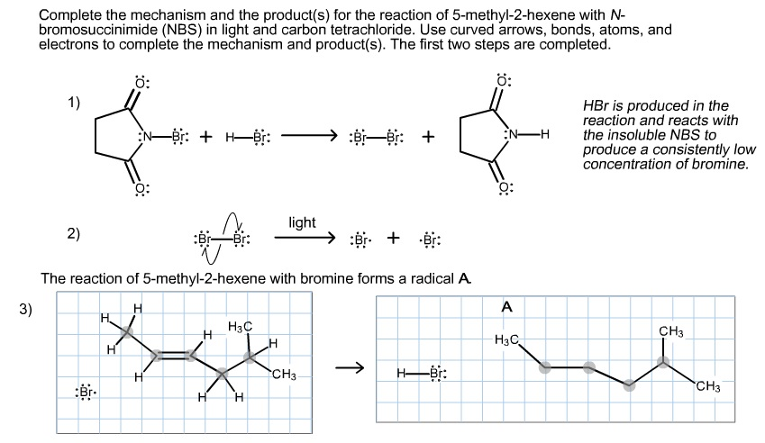 This intermediate A has a resonance structure B. 