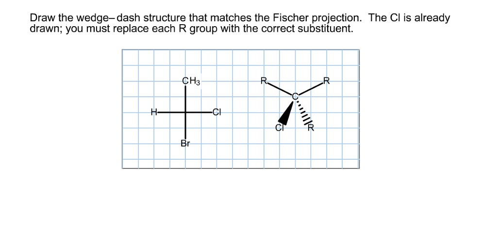 Solved Draw The Wedgedash Structure That Matches The Fis