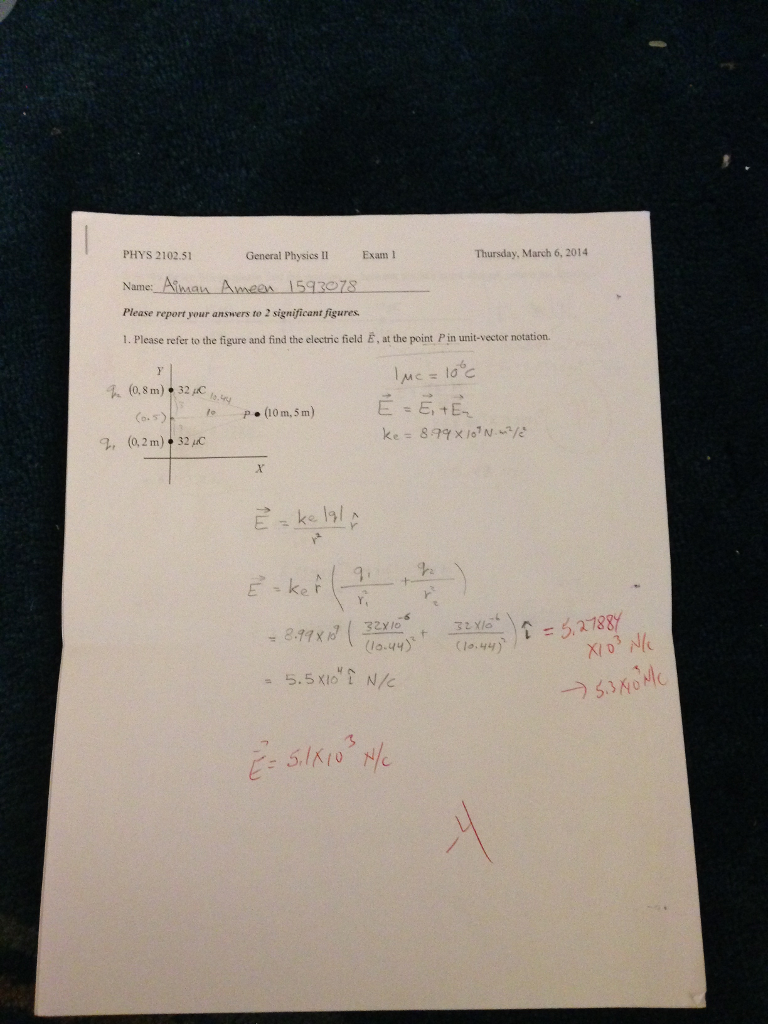 2102.51 Ma PhysicsII Solved: 1 Thursday, General Exam ... PHYS