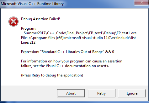 Solved C Error Running Code Using Visual Studio Exp Chegg Com