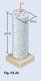 The 4 5 Ft Concrete Post Is Reinforced With Six Steel Chegg 