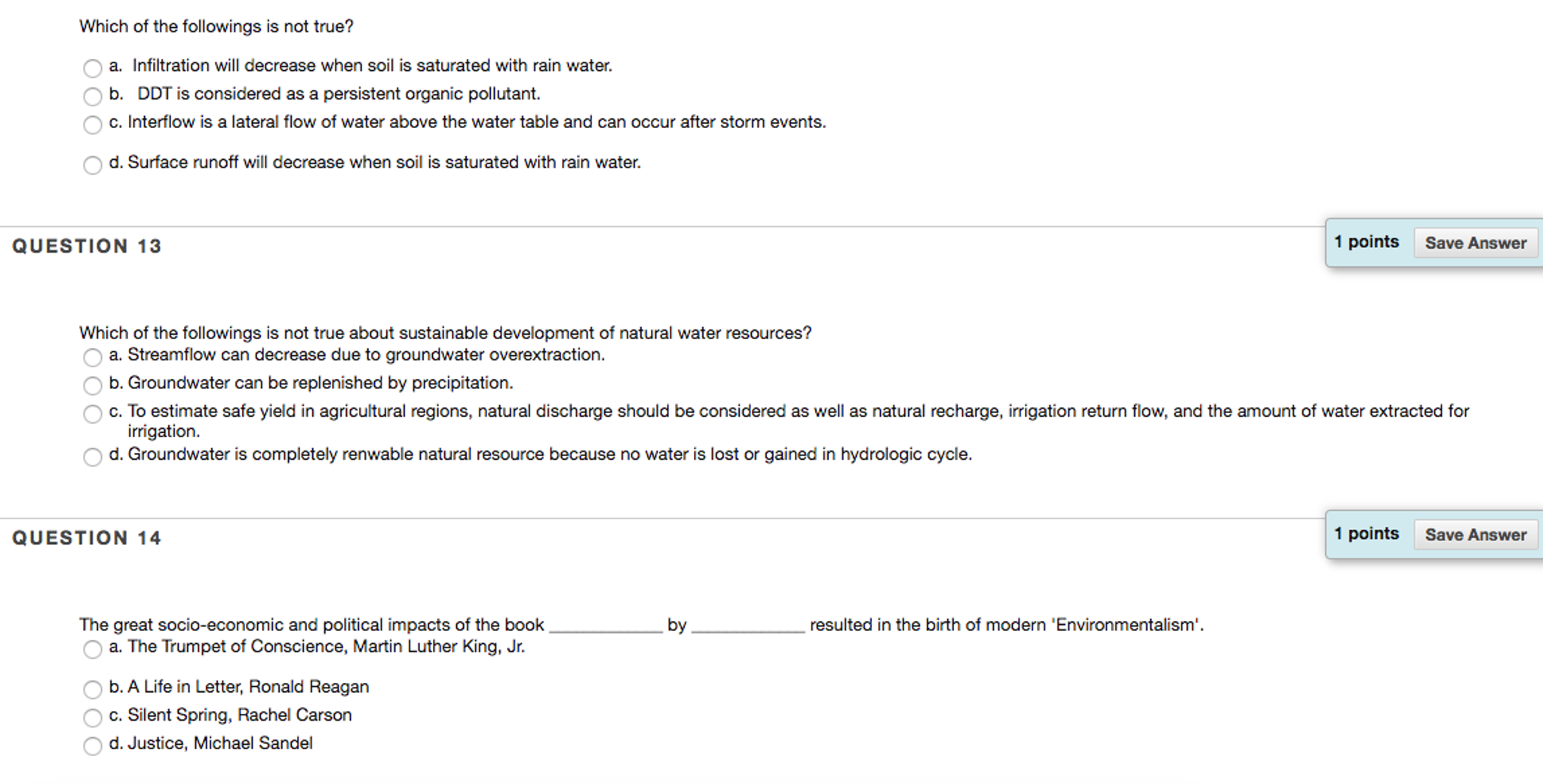 Solved Which Of The Followings Is Not True Infiltration Chegg Com